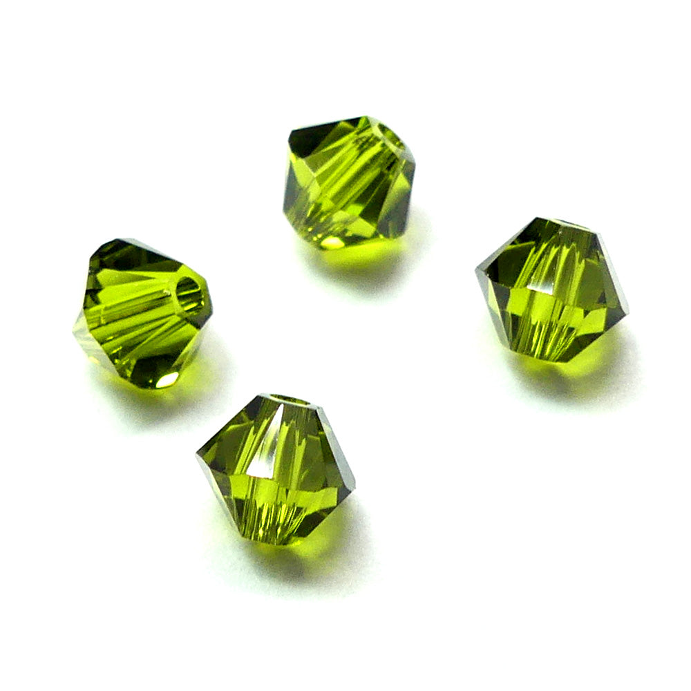 Bicone 4 - Olivine (25 pces)