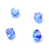 Bicone 4 - Saphir AB (25 pces)