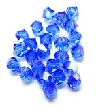 Bicone 4 - Saphir AB (25 pces)