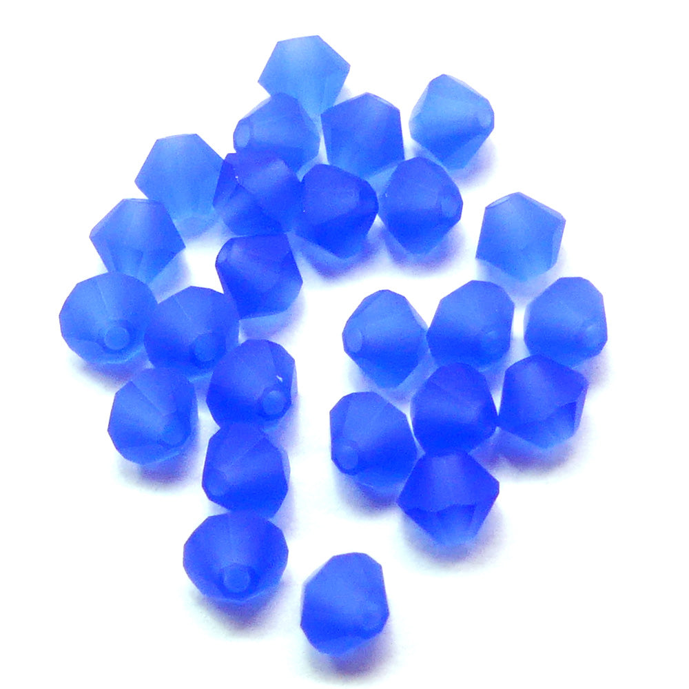 Bicone 4 - Saphir Mat (25 pces)