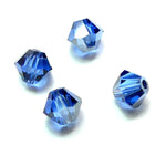 Bicone 4 - Saphir Satin (25 pces)