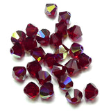 Bicone 4 - Siam AB (25 pces)