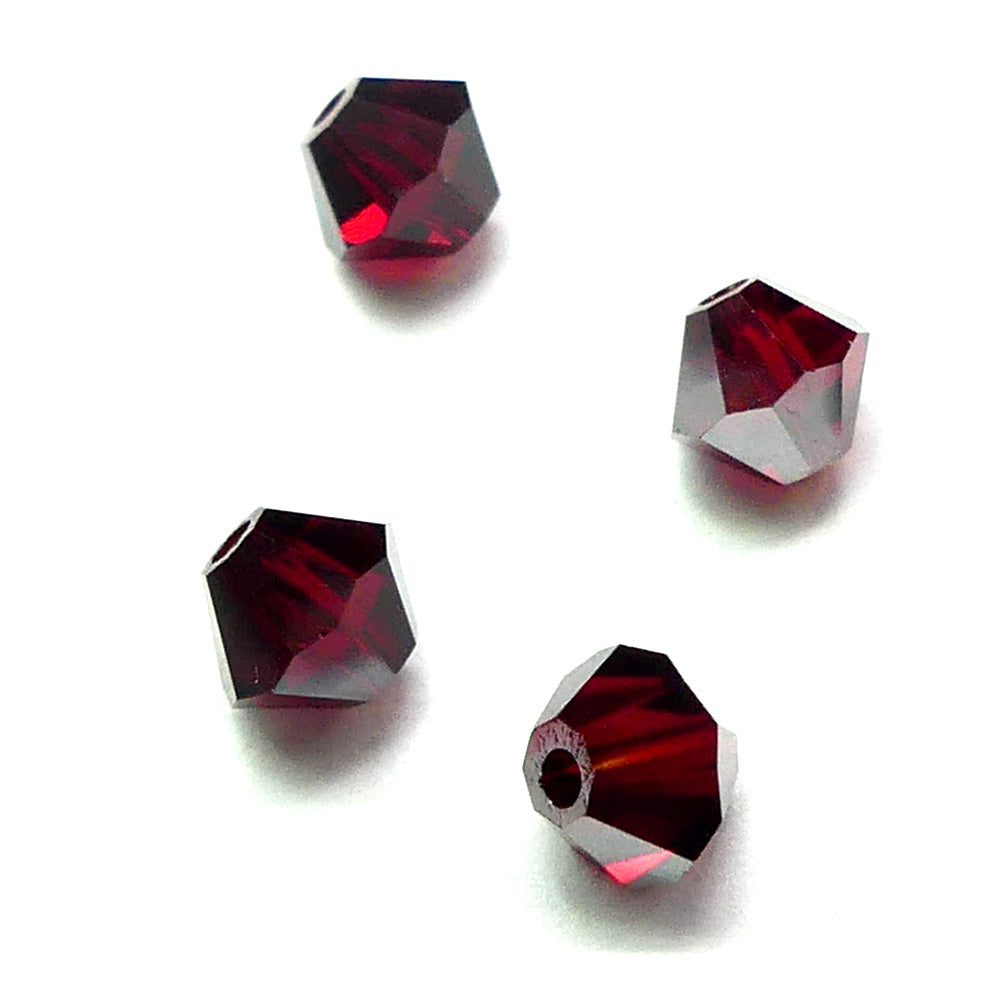 Bicone 4 - Siam Satin (25 pces)