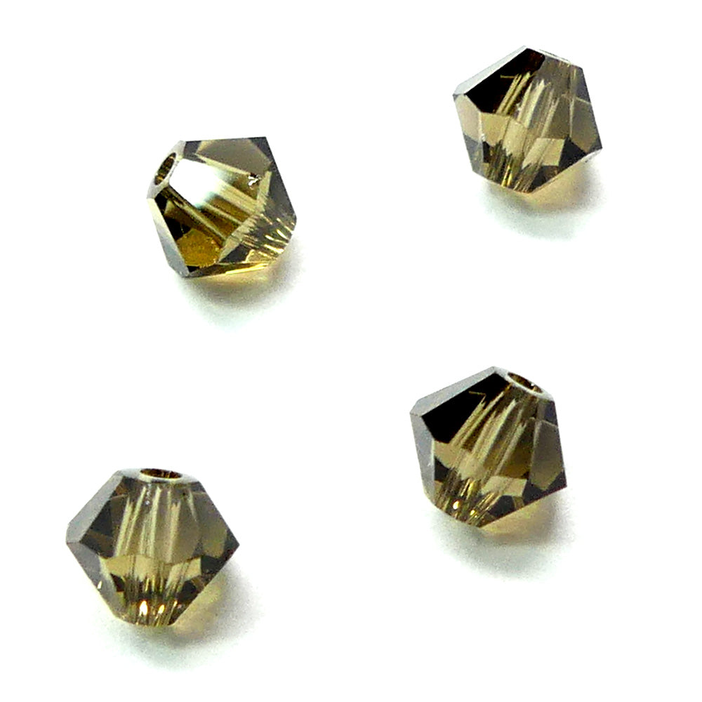 Bicone 4 - Quartz Fumé (25 pces)