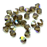 Bicone 4 - Quartz Fumé AB (25 pces)