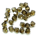 Bicone 4 - Quartz Fumé (25 pces)