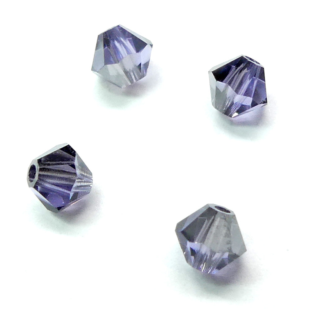 Bicone 4 - Tanzanite Satin (25 pces)