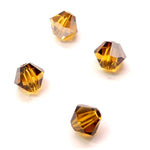 Bicone 4 - Topaze Satin (25 pces)