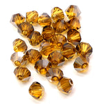 Bicone 4 - Topaze Satin (25 pces)