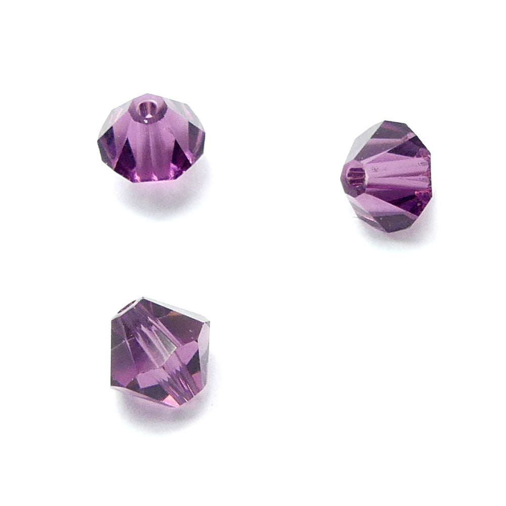 Bicone 6 - Amethyste (12 pces)