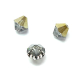 Bicone 6 - Black Diamond Dorado (12 pces)