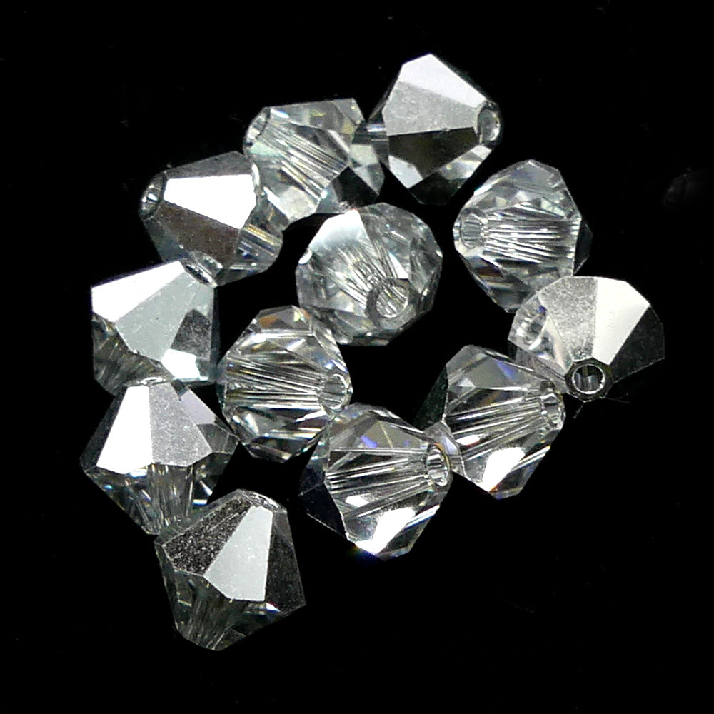 Bicone 6 - Crystal Comet Argent Light (12 pces)