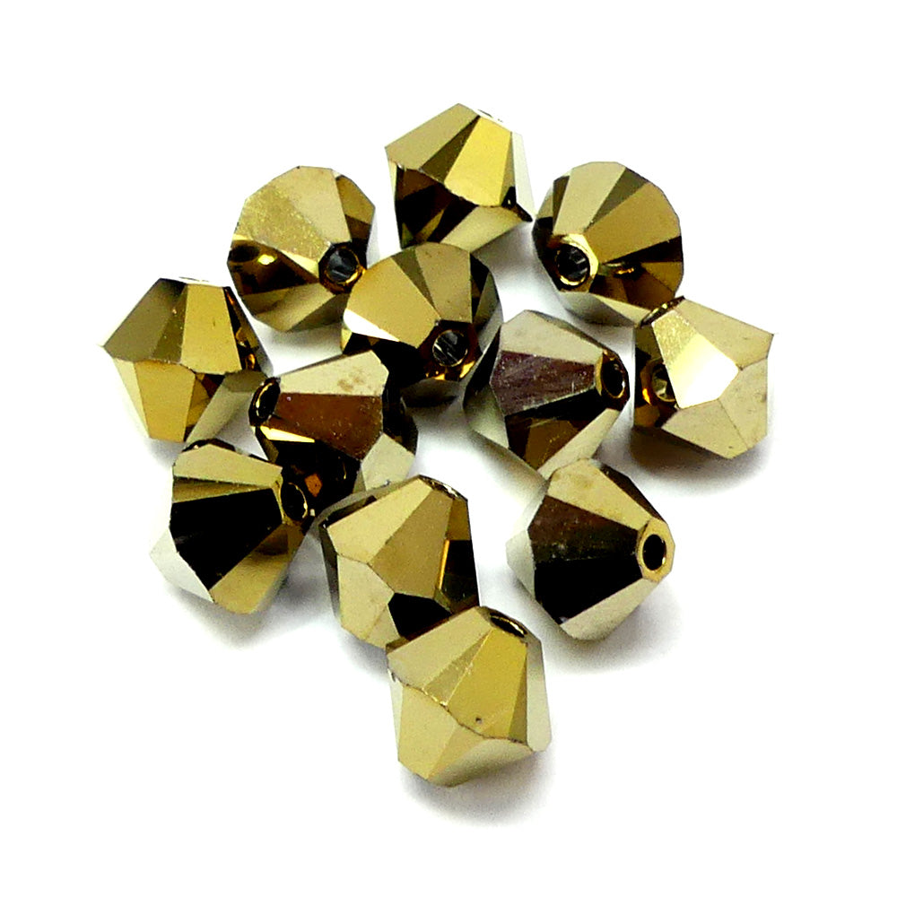 Bicone 6 - Crystal Dorado 2x (12 pces)