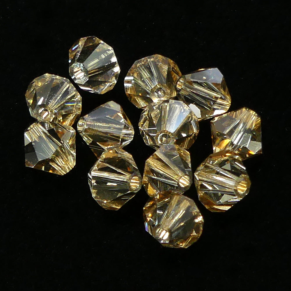 Bicone 6 - Crystal Golden Shadow (12 pces)