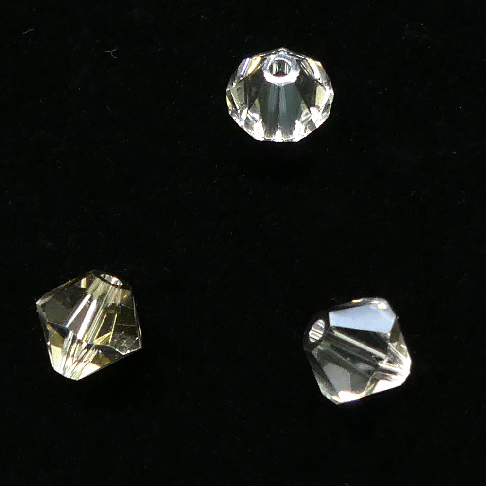 Bicone 6 - Crystal Silver Shade (12 pces)