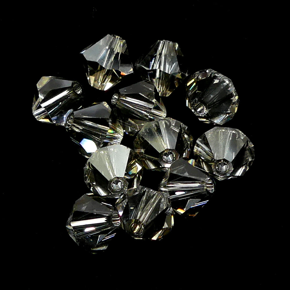 Bicone 6 - Crystal Satin (12 pces)