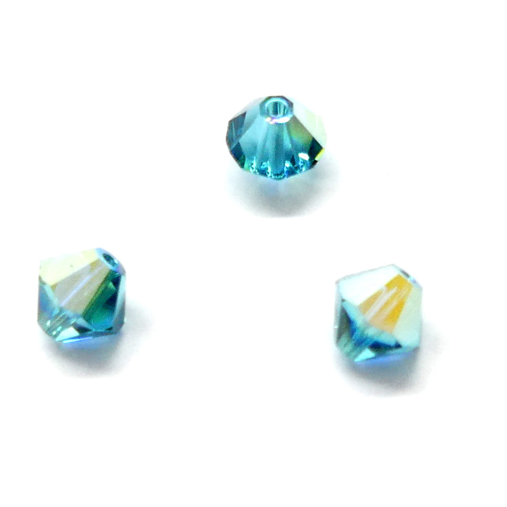 Bicone 6 - Indicolite AB (12 pces)