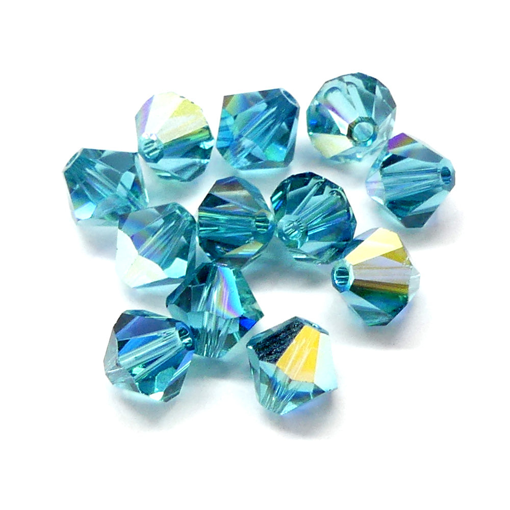 Bicone 6 - Indicolite AB (12 pces)