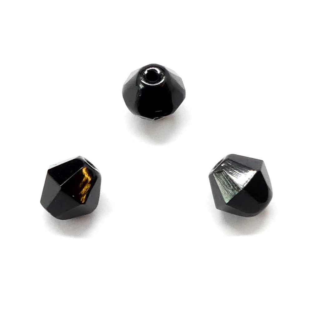Bicone 6 - Jet (12 pces)