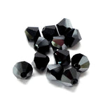 Bicone 6 - Jet Hematite (12 pces)