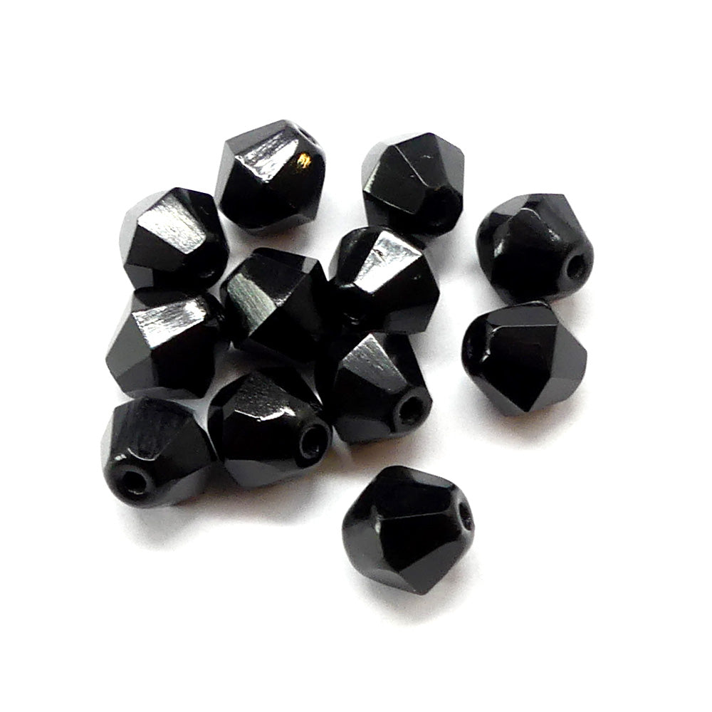 Bicone 6 - Jet (12 pces)