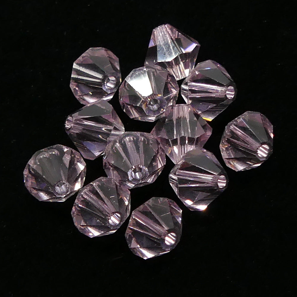 Bicone 6 - Light Amethyst (12 pces)