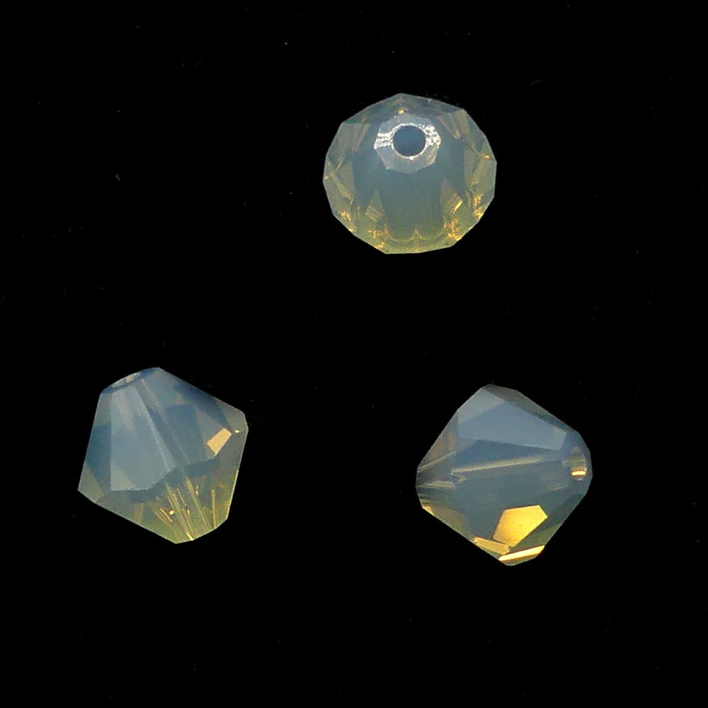 Bicone 6 - Light Grey Opal (12 pces)