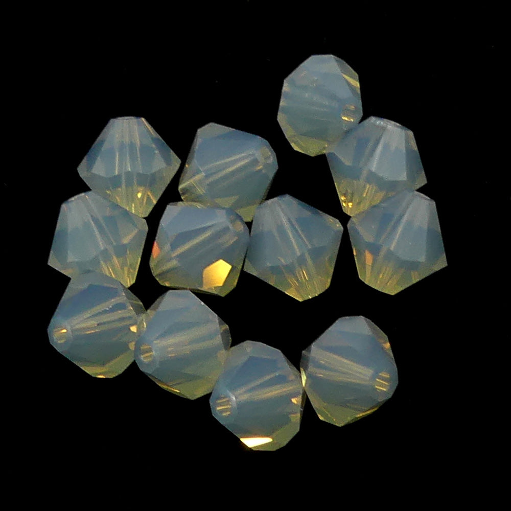 Bicone 6 - Light Grey Opal (12 pces)