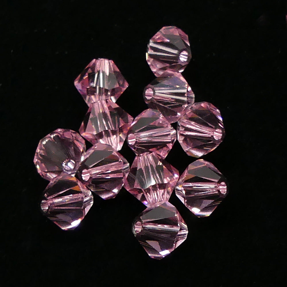Bicone 6 - Light Rose (12 pces)