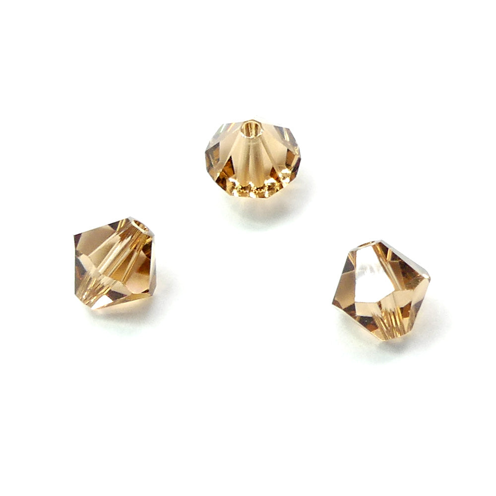 Bicone 6 - Light Smoked Topaze (12 pces)