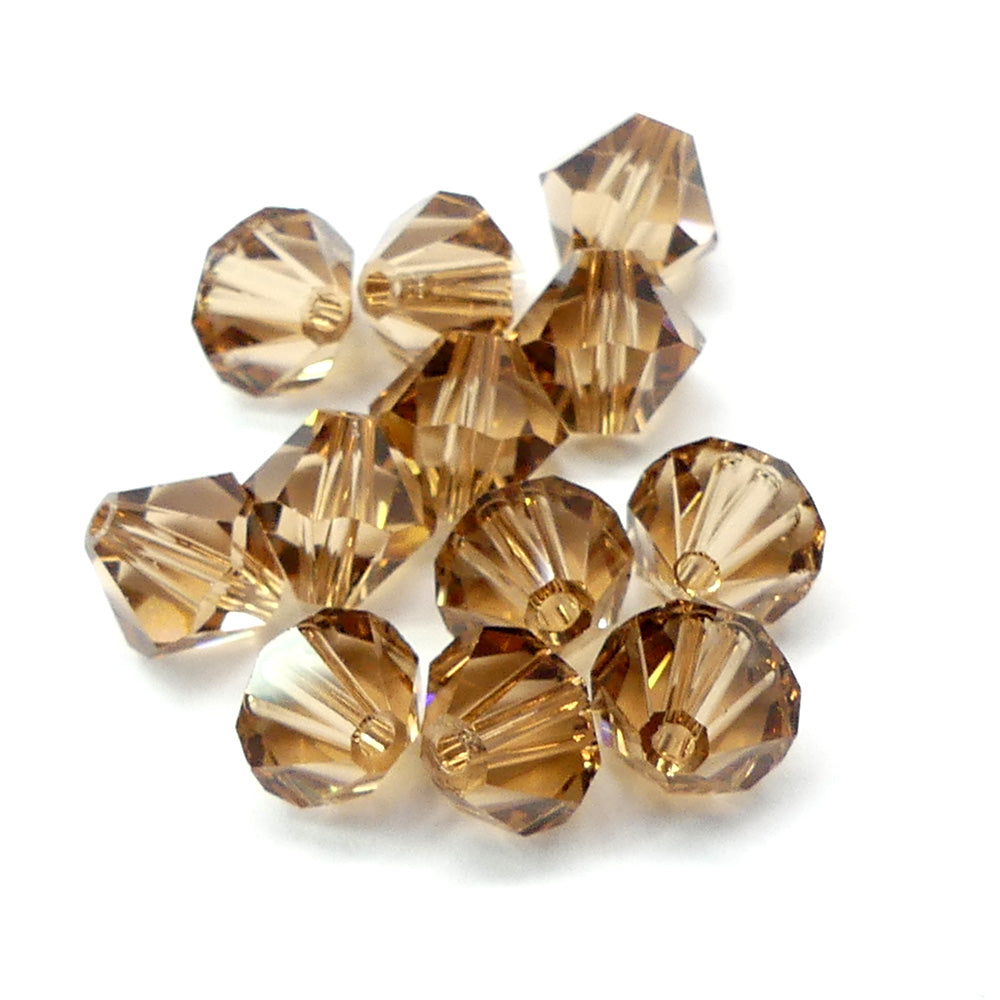 Bicone 6 - Light Smoked Topaze (12 pces)