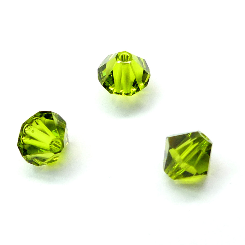 Bicone 6 - Olivine (12 pces)