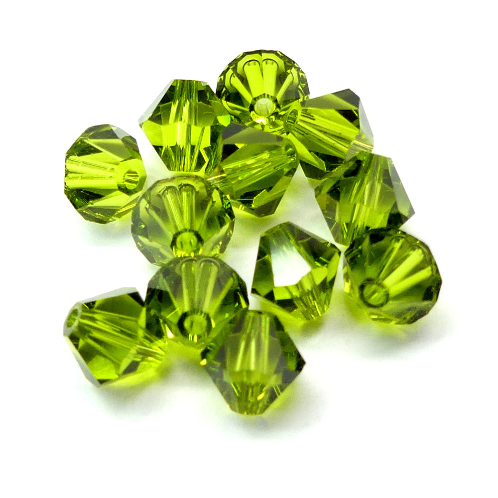 Bicone 6 - Olivine (12 pces)