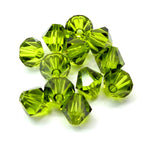 Bicone 6 - Olivine (12 pces)