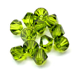 Bicone 6 - Olivine (12 pces)