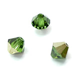 Bicone 6 - Peridot Dorado (12 pces)