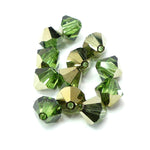 Bicone 6 - Peridot Dorado (12 pces)