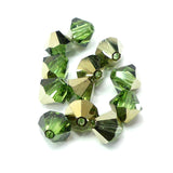 Bicone 6 - Peridot Dorado (12 pces)