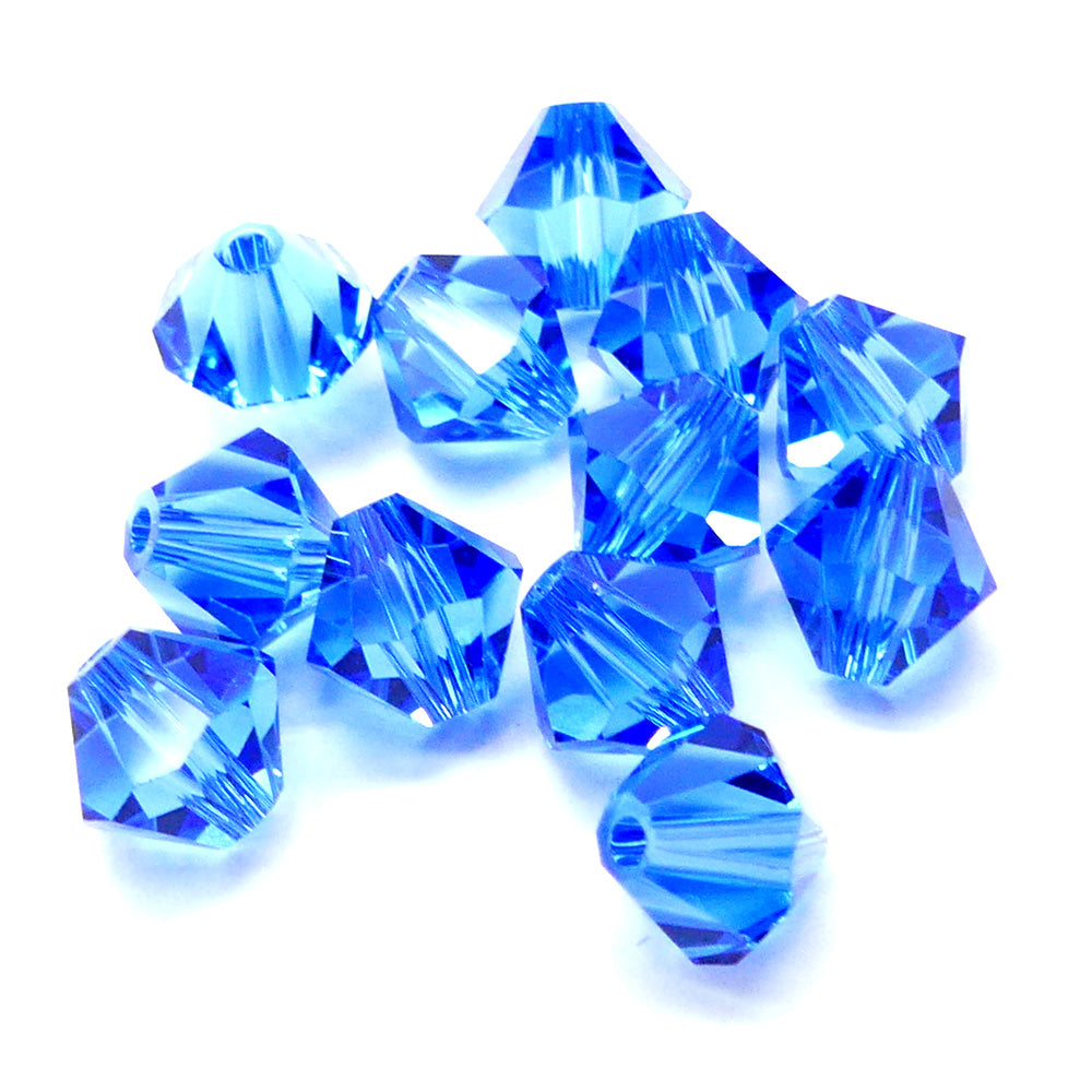 Bicone 6 - Sapphire (12 pces)