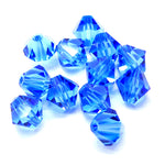 Bicone 6 - Sapphire (12 pces)