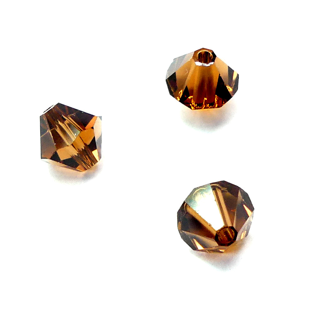 Bicone 6 - Smoked Topaze (12 pces)