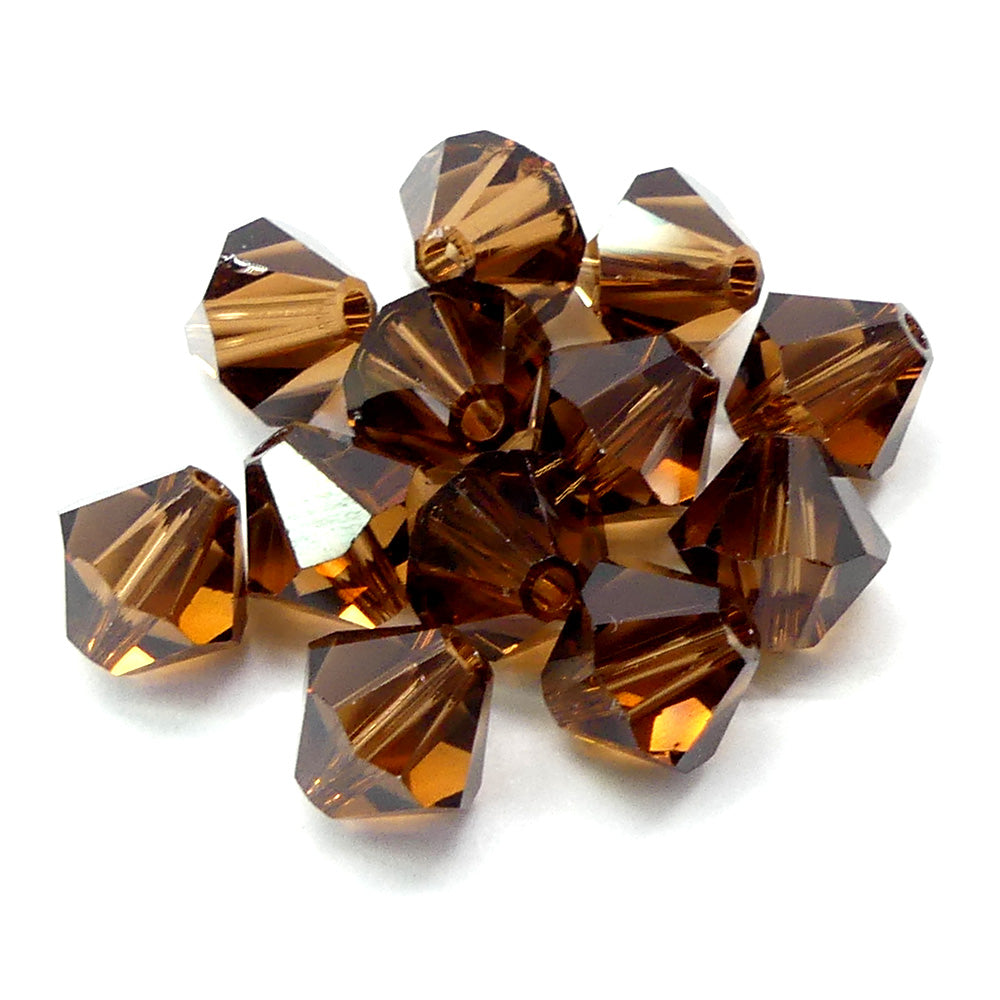 Bicone 6 - Smoked Topaze (12 pces)