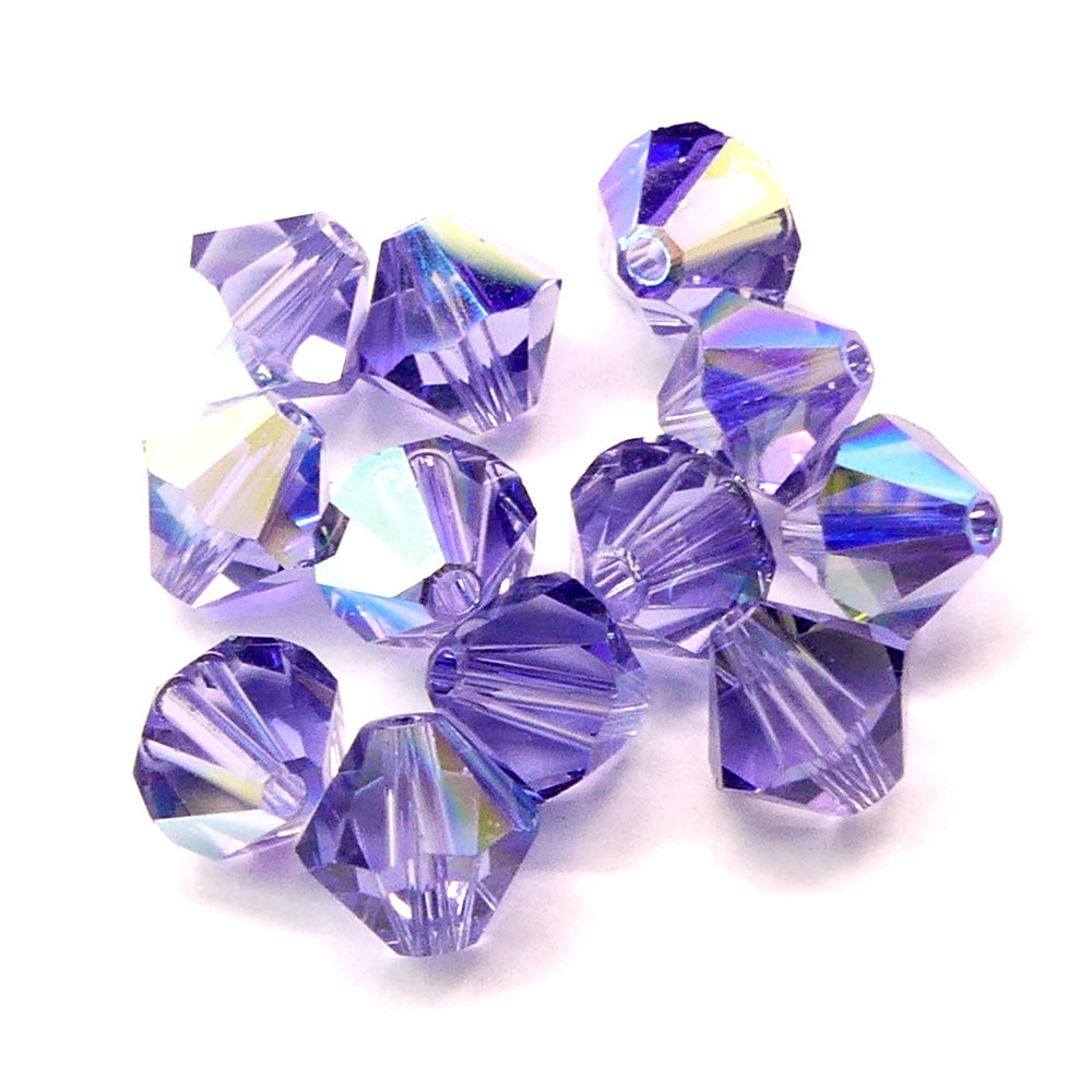 Bicone 6 - Tanzanite AB (12 pces)