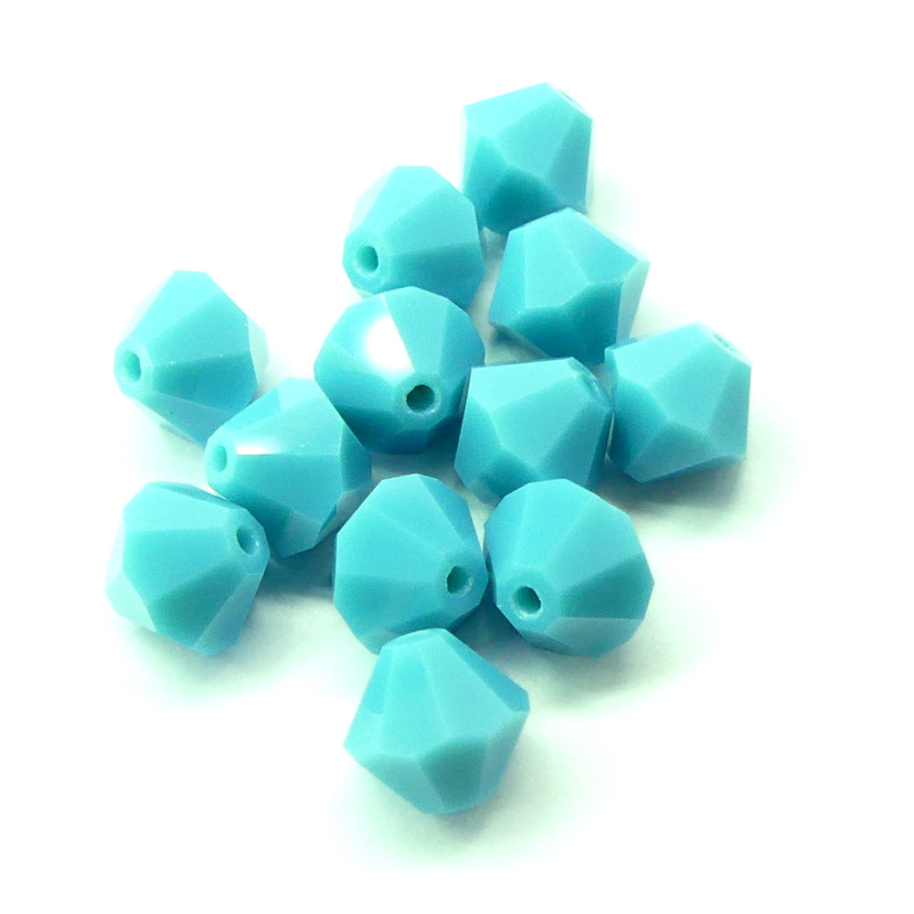 Bicone 6 - Turquoise (12 pces)