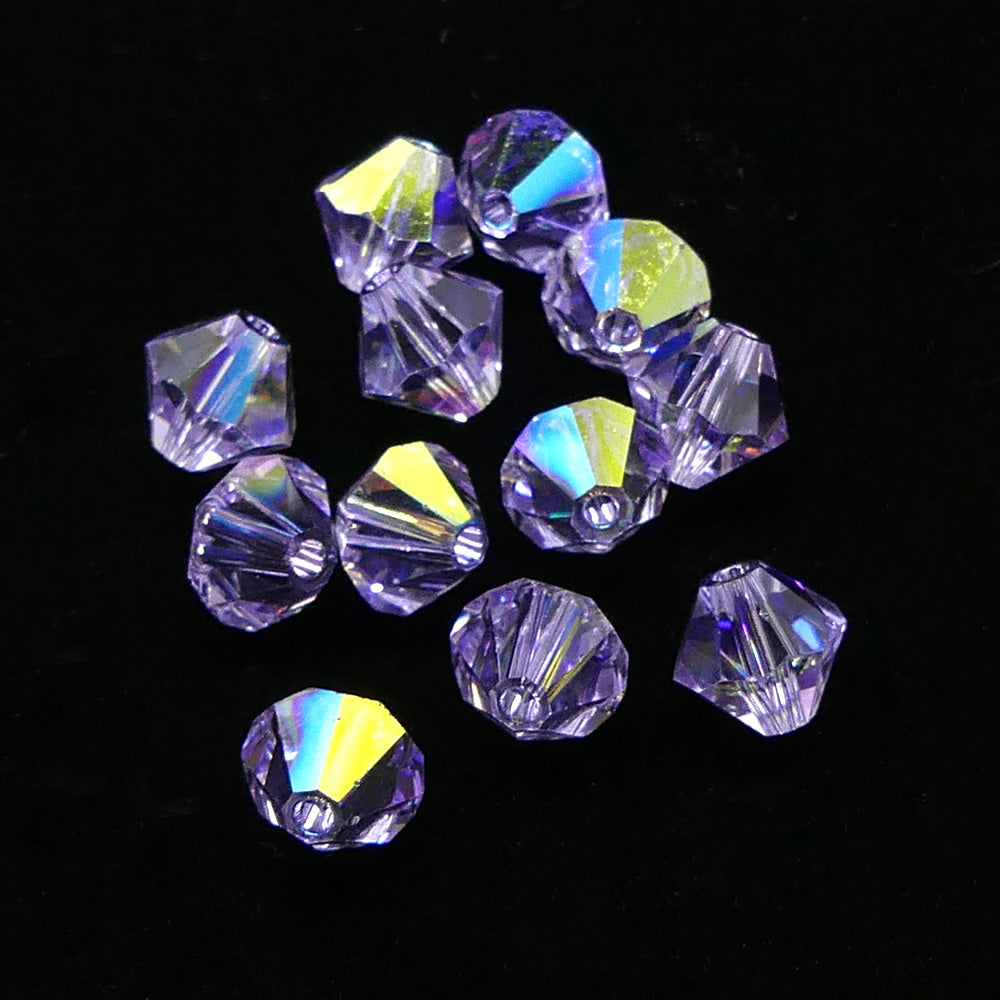 Bicone 6 - Violet AB (12 pces)