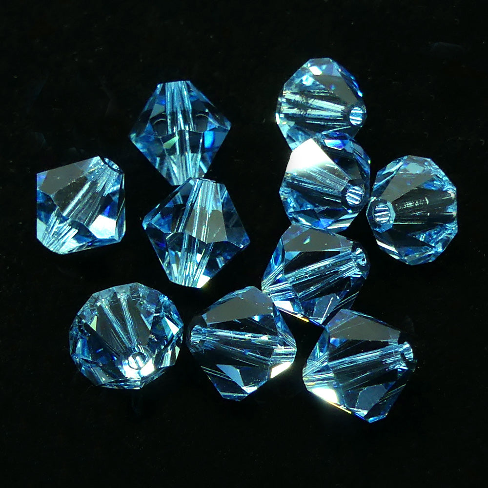 Bicone 8 - Aquamarine (5 pces)