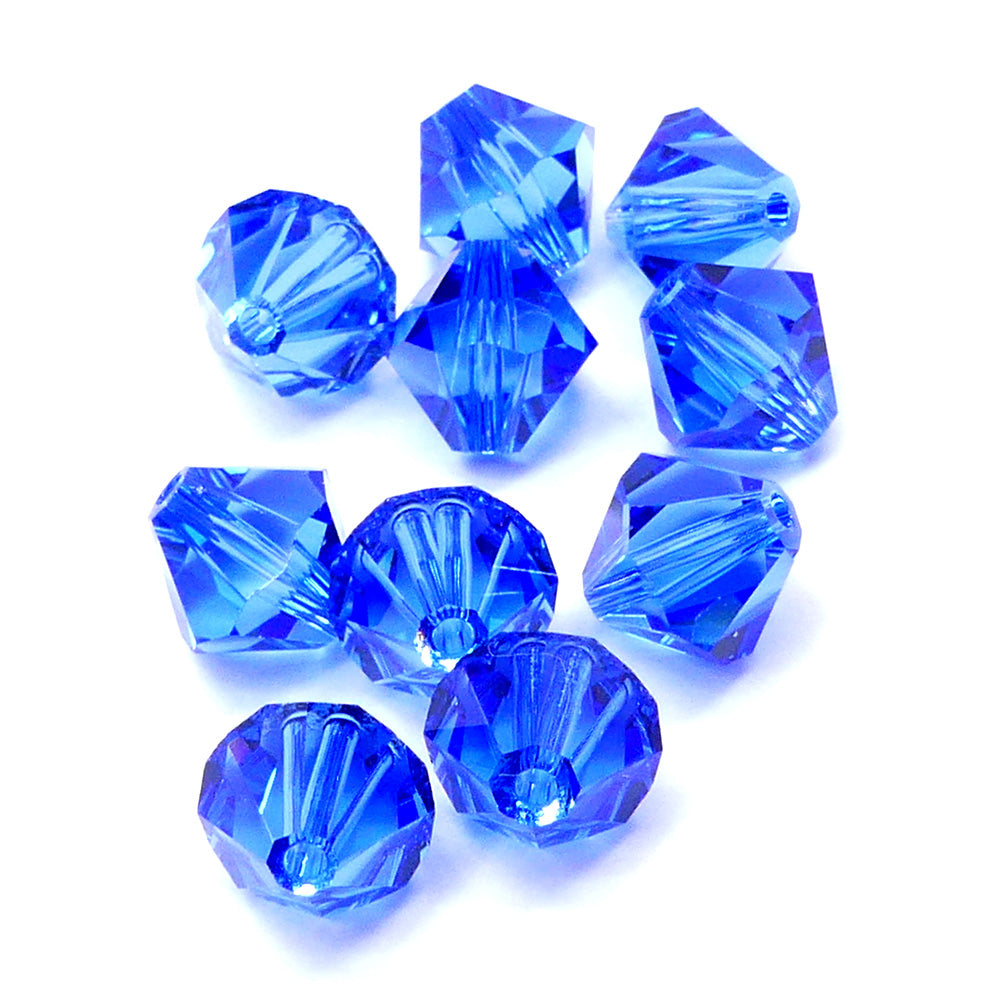 Bicone 8 - Sapphire (5 pces)