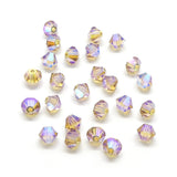 Bicone 4 - Topaze Couleur Claire AB2x (25 pces)