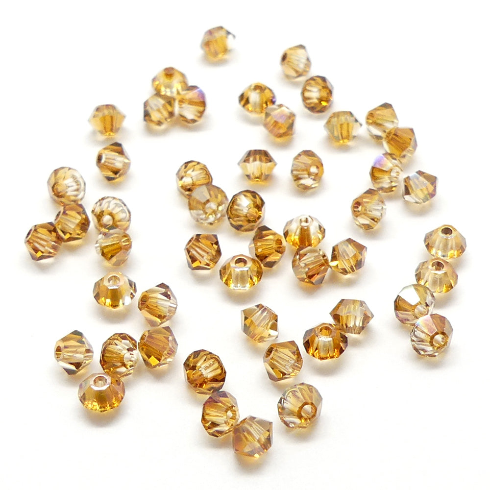 Bicone 3 - Crystal Copper (25 pces)