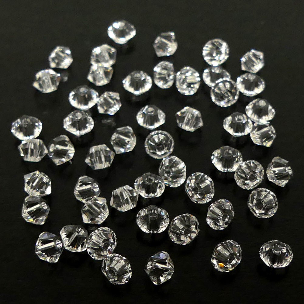 Bicone 3 - Crystal (25 pces)
